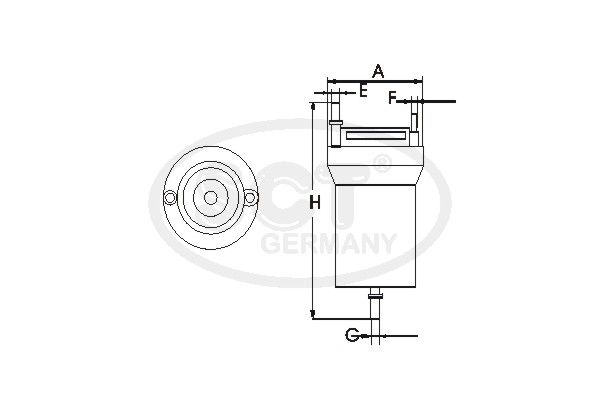 SCT GERMANY kuro filtras ST 326